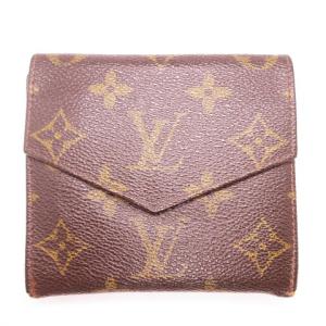 LOUIS VUITTON M61660 モノグラム Wホック ウォレット 二つ折り 財布 小銭入れあり フラップタイプ スナップタイプ ファッション小物