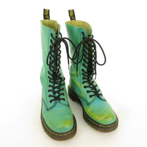 Dr.Martens 1914 14 Eye Boot 14ホール レースアップ ブーツ UK5 グリーン系 ECM