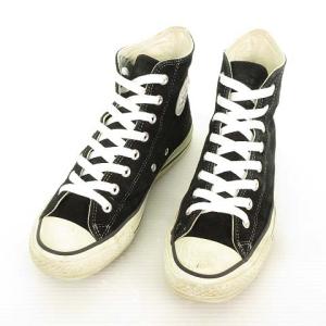 オールスター ALL STAR 日本製 スウェード ハイカット スニーカー 7.5 ブラック ECM
