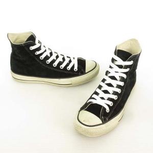 CONVERSE オールスター ALL STAR 日本製 スウェード ハイカット スニーカー 7.5 ブラック ECM
