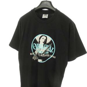 TENDERLOIN PRO5 プロファイブ スーパーヘビーウェイト プリント Tシャツ トップス 半袖 L ブラック