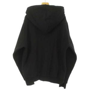 DIESEL F-ANG-HOOD-S1 美品 スウェット プルオーバー パーカー トップス カラビナ オーバーサイズ L ブラック IBO39