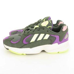 BD7655 YUNG-1 ヤングワン ローカット スニーカー 27.5cm ダークグリーン系 IBO39