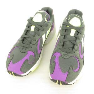 adidas BD7655 YUNG-1 ヤングワン ローカット スニーカー 27.5cm ダークグリーン系 IBO39