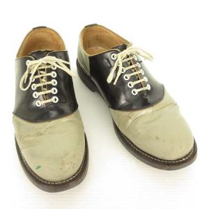 REGAL 2051 サドルシューズ オックスフォード レザー シューズ 美品 26cm グレー ブラック
