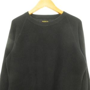 TENDERLOIN ワッフル サーマル Tシャツ 長袖 黒 ブラック L 0505