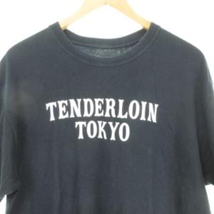 TENDERLOIN LOGO TEE ロゴ Tシャツ 半袖 紺 白 ネイビー ホワイト L 0505