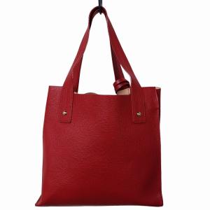 FURLA ムーサ MUSA トートバッグ ハンドバッグ サフィアーノレザー ロゴ チャーム レッド 0519