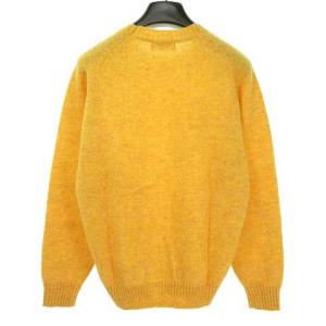 McGREGOR ウール ニット クルーネック プルオーバー セーター ワンポイント L イエロー IBO40
