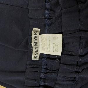 ISSEY MIYAKE トリアセテートドレープストレッチパンツ イージーパンツ ネイビー 2 0601 IBO40