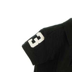 RALPH LAUREN The Skinny Polo スキニー ポロシャツ ビックポニー 刺繍 半袖 M ブラック 黒