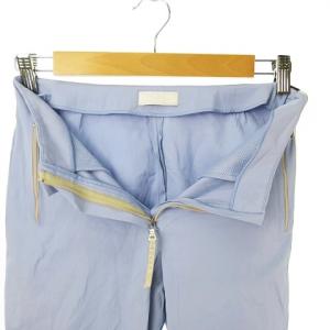 PRADA ハーフパンツ ショートパンツ ショーツ サイドライン アシンメトリー装飾 シルク混 ストレッチ 40 ITALY イタリア製