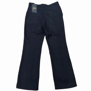 Needles タグ付 MR225 Boot-Cut Jean ブーツカット フレアパンツ ロゴ パピヨン M ブラック 0531