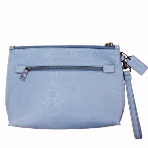 COACH 72399 クラッチバッグ ポーチ スタッズ パンチング フラワー シボレザー ミスト 0606