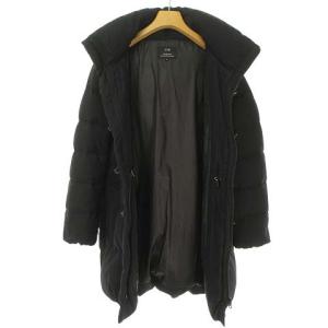 23区 ダウン ダッフル コート ヘリンボーン ナイロン ポリエステル 30 ネイビー IBO39