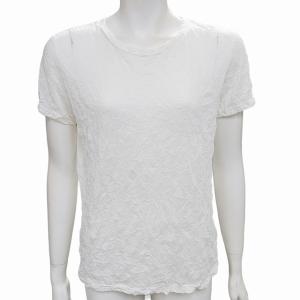 me ISSEY MIYAKE プリーツ リンクルカットソー Tシャツ ホワイト F 0612