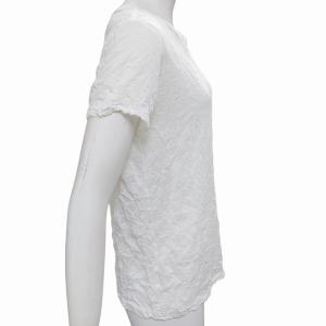 me ISSEY MIYAKE プリーツ リンクルカットソー Tシャツ ホワイト F 0612