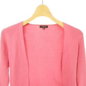TOCCA 美品 シルク カーディガン フリル ピンク XS IBO40 0615