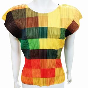 PLEATS PLEASE ISSEY MIYAKE イッセイミヤケ プリーツ ノースリーブブラウス シャツ カットソー チェック 総柄 マルチ 3