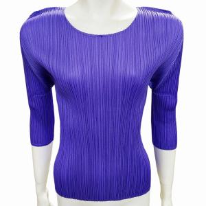 PLEATS PLEASE ISSEY MIYAKE イッセイミヤケ カットソー プリーツ 3 パープル