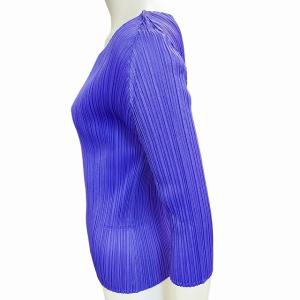 PLEATS PLEASE ISSEY MIYAKE イッセイミヤケ カットソー プリーツ 3 パープル