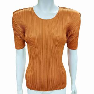 PLEATS PLEASE ISSEY MIYAKE イッセイミヤケ カットソー プリーツ 3 ライトブラウン
