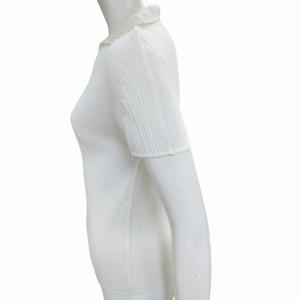 PLEATS PLEASE ISSEY MIYAKE イッセイミヤケ プリーツ 半袖カットソー ハイネック ホワイト 3