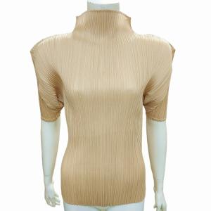 PLEATS PLEASE ISSEY MIYAKE イッセイミヤケ カットソー プリーツ 3 ベージュ