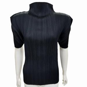 PLEATS PLEASE ISSEY MIYAKE イッセイミヤケ プリーツ 半袖カットソー ハイネック ブラック 3