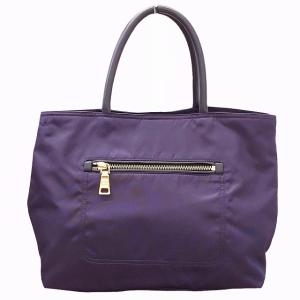 PRADA BN1825 TESSUTO 三角プレート トライアングルロゴ ナイロン ハンドバッグ パープル