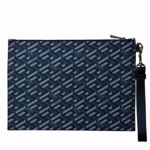 VERSACE ラ グレカ シグネチャー クラッチバッグ ブラック