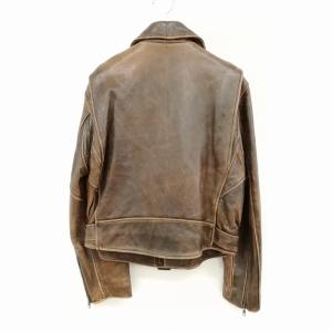 HARLEY DAVIDSON レザー ダブル ライダース ジャケット ブルゾン FREE ブラウン