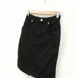 FENDI jeans ズッカ柄 ミニ丈 タイト スカート 40 ブラック