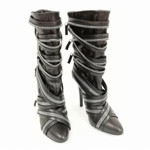 BALMAIN ×GIUSEPPE ZANOTTI ブーツ 38 ブラック