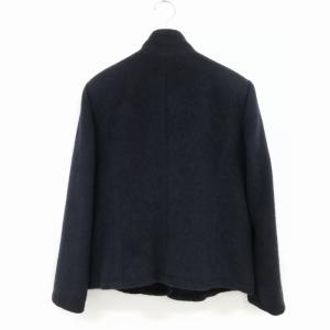 Leilian アンゴラ ウール シングル ジャケット 11 ブラック IBO42