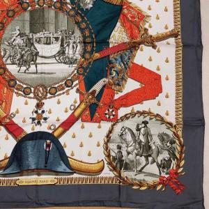 HERMES カレ90 NAPOLEON スカーフ シルク マルチカラー