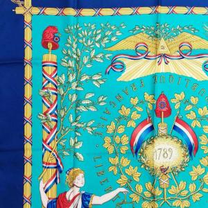 HERMES カレ90 LIBERTE EGALITE FRATERNITE REPUBLIQUE FRANCAISE フランス革命を記念して