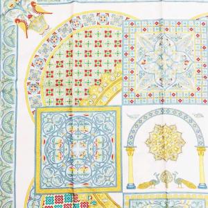 HERMES カレ90 CIELS BYZANTINS ビサンチンの空 シルク 大判スカーフ 総柄 マルチカラー 0812