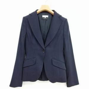 BARNEYS NEW YORK フォーマル スーツ セットアップ シングル ジャケット 膝丈 スカート 38 ネイビー