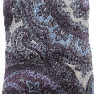 BARNEYS NEW YORK ネクタイ レギュラータイ ペイズリー ウール 総柄 ビジネス 紫系 1011