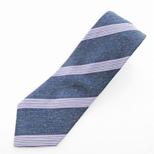 ネクタイ レギュラータイ レジメンタルストライプ ビジネス シルク ネイビー 紺 1011