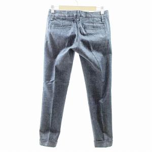 upper hights 美品 デニムパンツ ジーンズ ジーパン ストレッチ 裾折り返し インディゴ 23 1204
