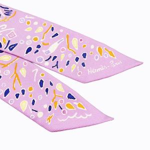 HERMES 22SS H063755S ISOLA DI PRIMAVERA 春の島 スカーフ パープル