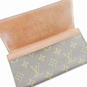 LOUIS VUITTON M61820 ポルト 長財布 ロングウォレット 札入れ モノグラム 二つ折り ブラウン 1004