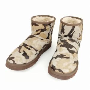 UGG australia 1007891 Classic Mini Camo クラシック ミニ ハラコ ブーツ カモ 迷彩 28cm ブラウン系