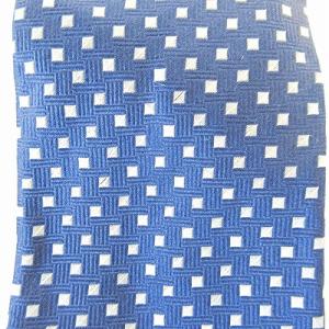 PAUL SMITH 美品 ネクタイ レギュラータイ 四角 ドット柄 ビジネス シルク ネイビー 紺 1208