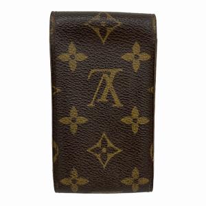 LOUIS VUITTON M63024 エテュイ シガレット フラップ式 タバコケース モノグラム 茶 ブラウン 1216