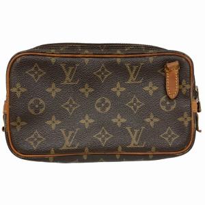 M51828 マルリー バンドリエール ショルダー欠損 ポシェット モノグラム 茶 ブラウン 1216