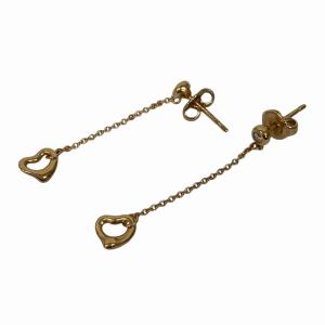TIFFANY&Co. エルサペレッティ ダイヤモンド バイザヤード オープンハート ピアス AU750 18K