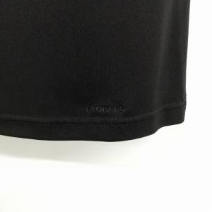 LEONARD Fashion 美品 ラインストーン 装飾 プルオーバー カットソー トップス 半袖 M ブラック